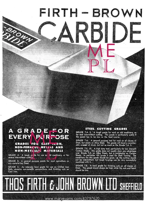 : Firth-Brown Carbide Machine Tools : Firth-Brown Carbide Machine Tools