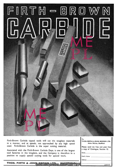 : Firth-Brown Carbide Tipped Machine Tools : Firth-Brown Carbide Tipped Machine Tools