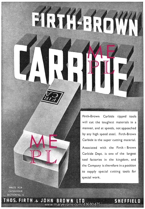 : Firth-Brown Carbide Tipped Tools : Firth-Brown Carbide Tipped Tools