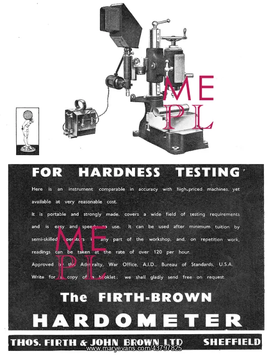 : Firth Brown Hardometer : Firth Brown Hardometer