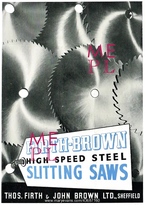 : Firth-Brown Machine Tools - Slitting Saws : Firth-Brown Machine Tools - Slitting Saws