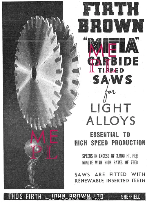 : Firth Brown MITIA Carbide Tipped Saws : Firth Brown MITIA Carbide Tipped Saws