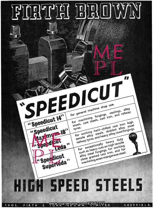 : Firth Brown Speedicut Steels : Firth Brown Speedicut Steels