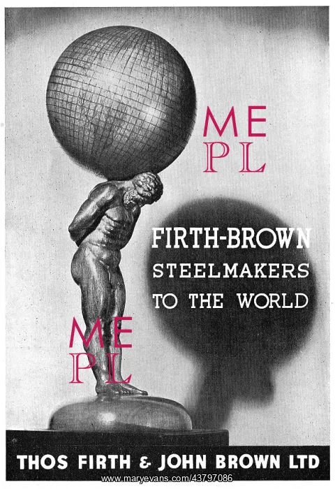 : Firth-Brown Steelmakers 1942 Advert : Firth-Brown Steelmakers 1942 Advert