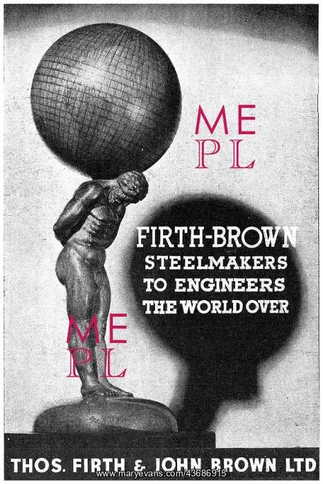  : Firth-Brown Steelmakers 1943 Advert