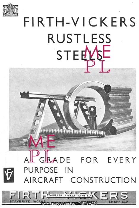 : Firth Vickers Rustless Steels : Firth Vickers Rustless Steels