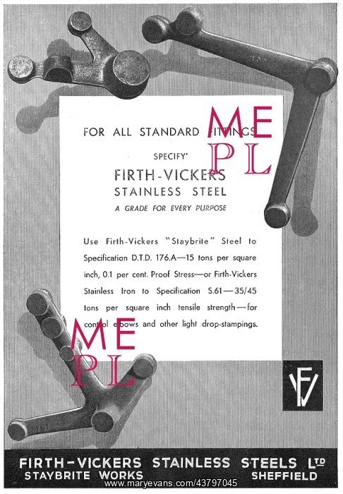 : Firth-Vickers Stainless Steels: S61 - 35 / 45 : Firth-Vickers Stainless Steels: S61 - 35 / 45