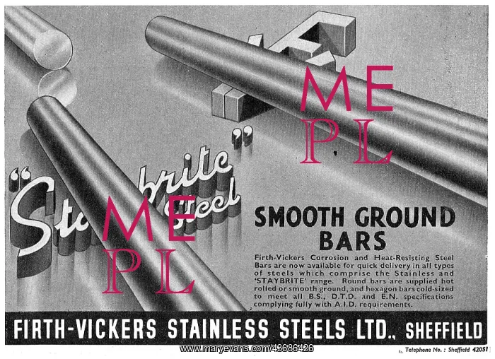 : Firth-Vickers Staybrite Stainless Steels : Firth-Vickers Staybrite Stainless Steels