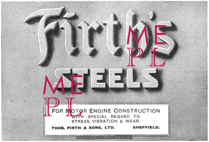 : Firth's Aircraft Steels 1918 : Firth's Aircraft Steels 1918