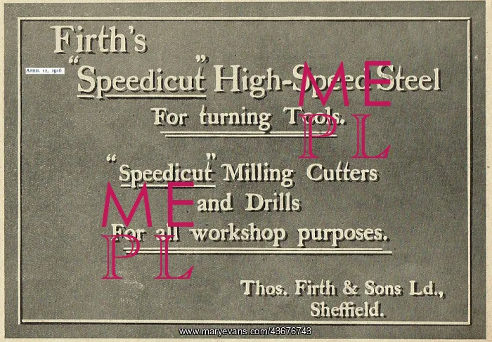 : Firths Speedicut High Speed Steel : Firths Speedicut High Speed Steel