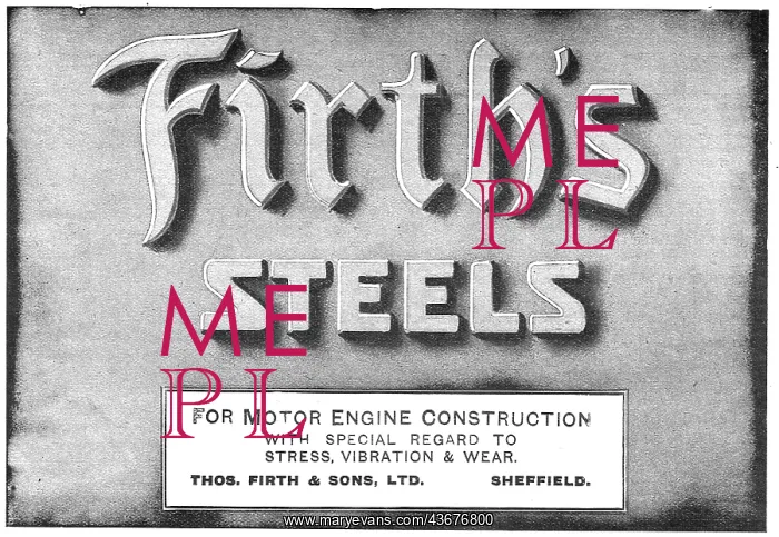 : Firth's Steels For Motor Engine Construction : Firth's Steels For Motor Engine Construction