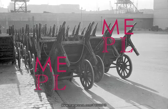 : Fish carts, Billingsgate : Fish carts, Billingsgate