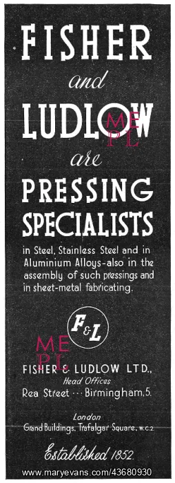 : Fisher & Ludlow Pressings : Fisher & Ludlow Pressings