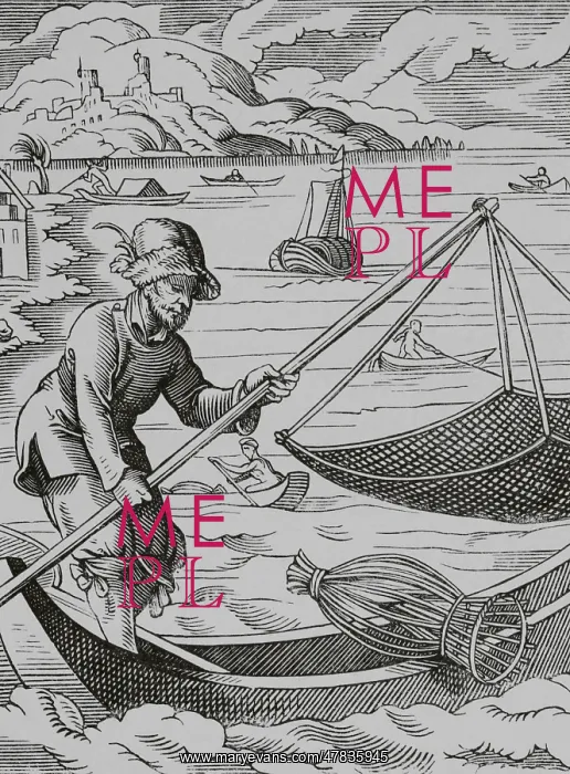 : The fisherman, 16th century. Engraving : The fisherman, 16th century. Engraving