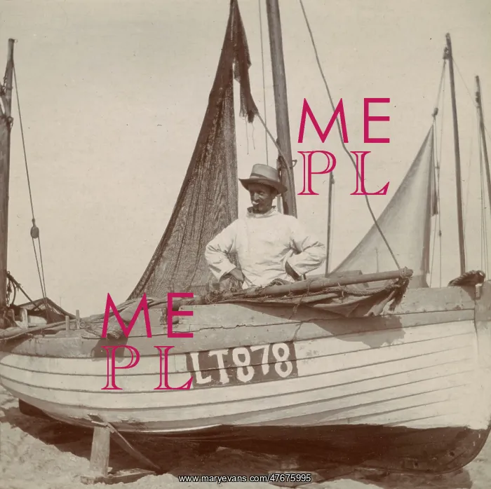  : Fisherman in a boat, Southwold, Suffolk
