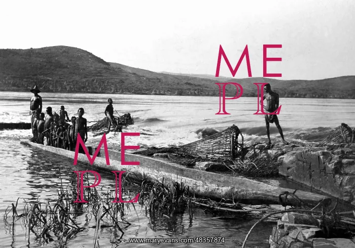 : Fisherman in the German colony of Cameroon, 1911 : Fisherman in the German colony of Cameroon, 1911