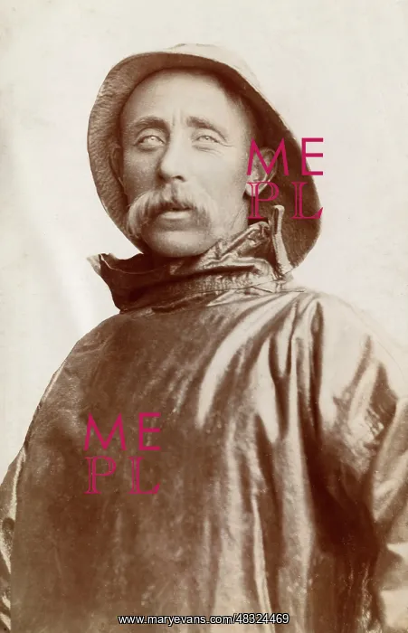 : Fisherman in oilskins : Fisherman in oilskins