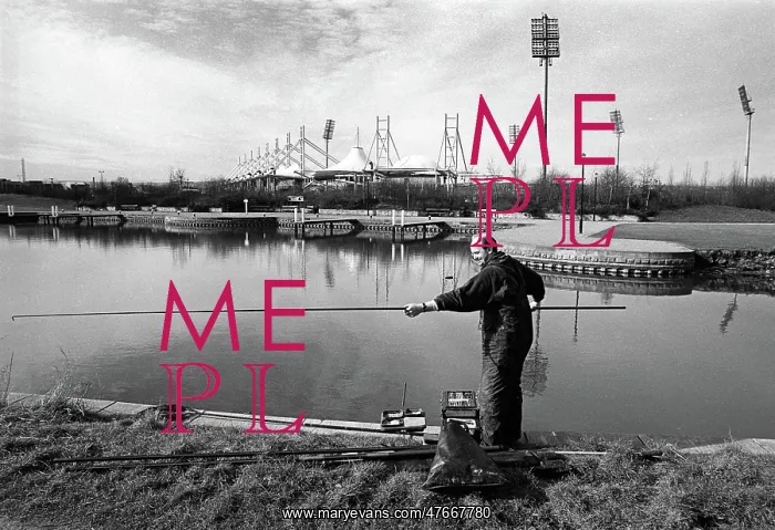 : Fisherman at Tinsley Locks, Sheffield : Fisherman at Tinsley Locks, Sheffield