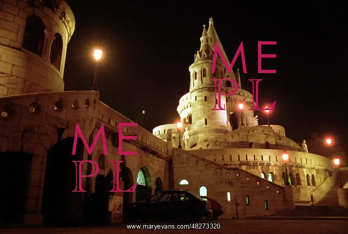 : The Fisherman's Bastion in Budapest, 1993 : The Fisherman's Bastion in Budapest, 1993