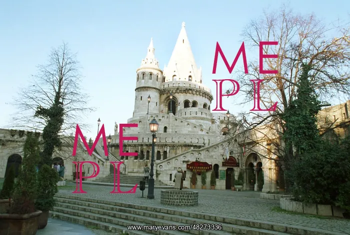 : The Fisherman's Bastion in Budapest, 1995 : The Fisherman's Bastion in Budapest, 1995