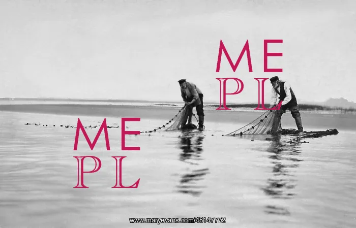 : Fishermen take in their nets, 1911 : Fishermen take in their nets, 1911