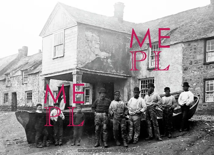  : Fishermen, Newlyn, Cornwall, Victorian period