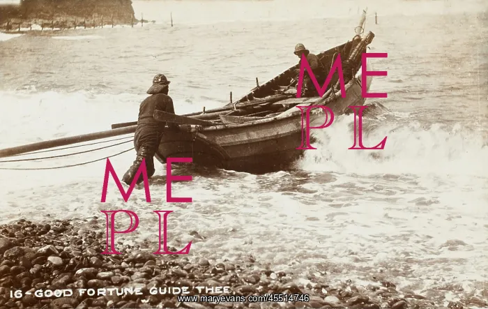 : Fishermen pushing off from the shore : Fishermen pushing off from the shore
