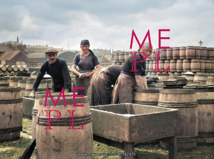 : Four fishery workers : Four fishery workers
