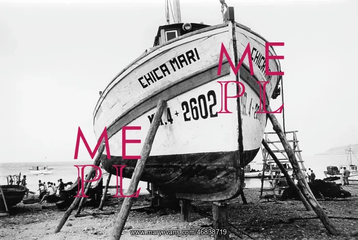 : Fishing boat on the beach at Almunecar : Fishing boat on the beach at Almunecar