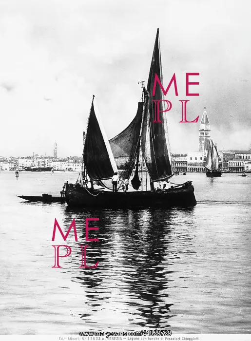 : Italy. A fishing boat in the Venice Lagoon : Italy. A fishing boat in the Venice Lagoon