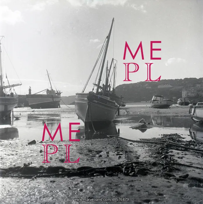 : Fishing boats at low tide, St Ives, Cornwall : Fishing boats at low tide, St Ives, Cornwall