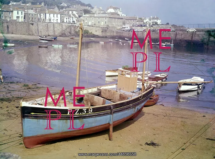  : Fishing boats in Mousehole Harbour, Cornwall