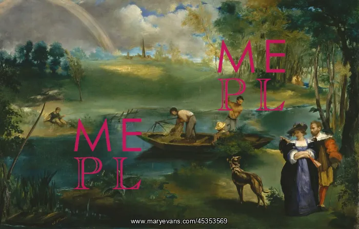 : Fishing, by Edouard Manet, 1862-63, French impressionist : Fishing, by Edouard Manet, 1862-63, French impressionist