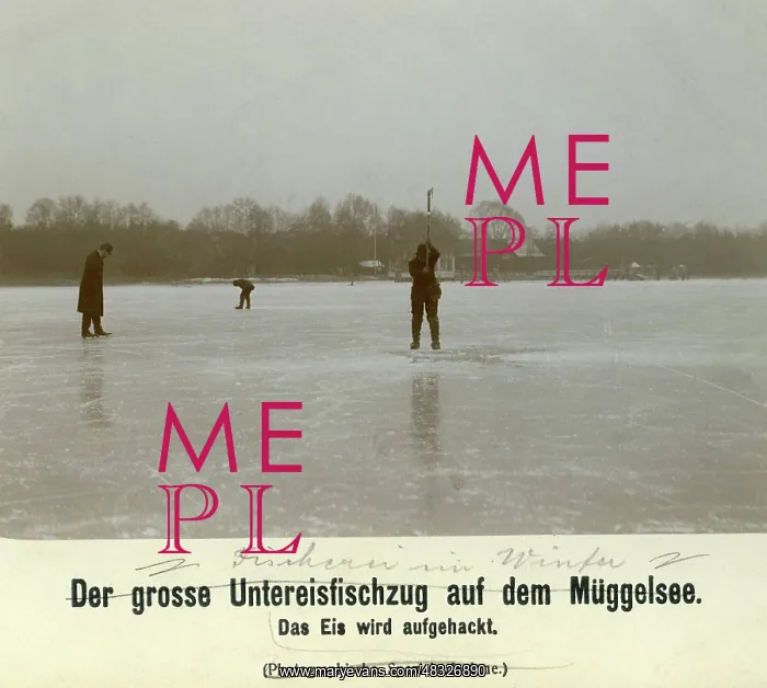  : Fishing in winter in Berlin, 1909