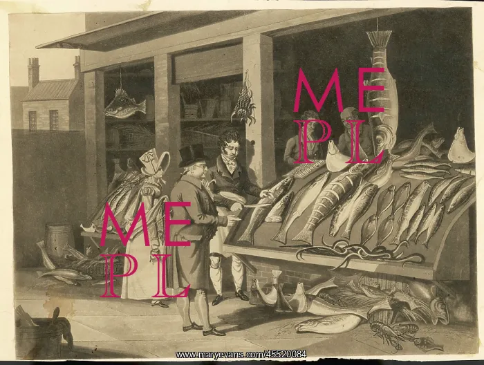 : FISHMONGERS SHOP / C19TH : FISHMONGERS SHOP / C19TH