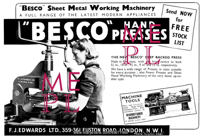 : F.J.Edwards Besco Machine Tools: : F.J.Edwards Besco Machine Tools: