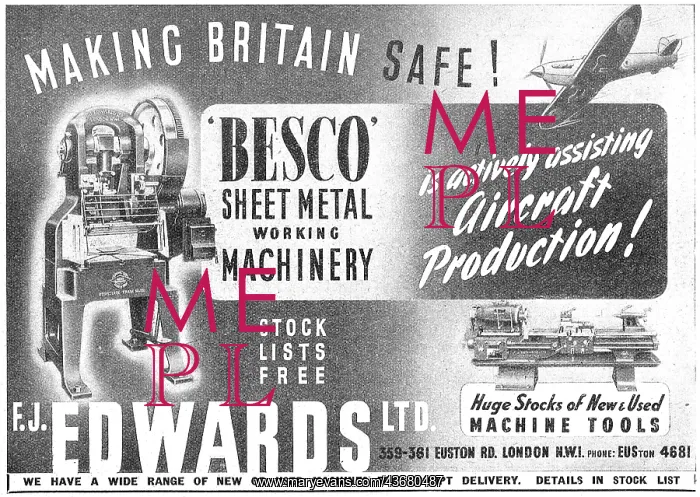 : F.J.Edwards Machine Tools For The Aircraft Industry : F.J.Edwards Machine Tools For The Aircraft Industry