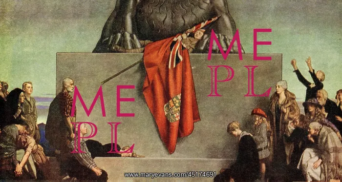 : The Flag. An evocative painting of a soldier, who lay dead at the paws of a lion, : The Flag. An evocative painting of a soldier, who lay dead at the paws of a lion,