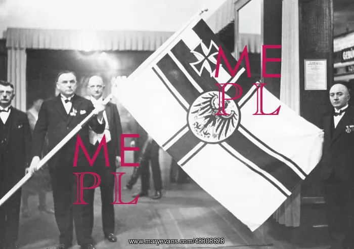 : Flag handover, around 1932 : Flag handover, around 1932