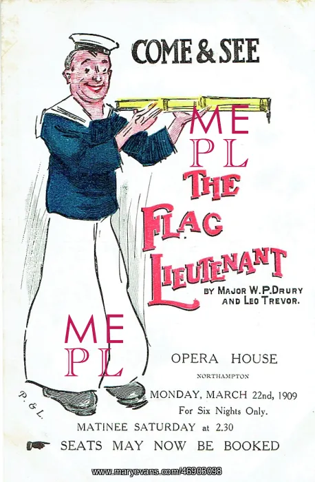 : The Flag Lieutenant by Major WP Drury and Leo Trevor : The Flag Lieutenant by Major WP Drury and Leo Trevor