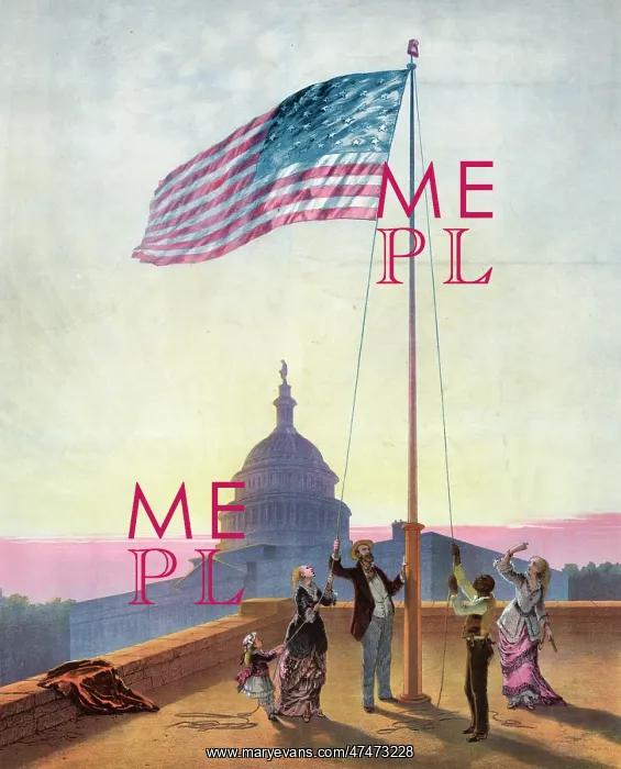: The flag that has waved one hundred years--A scene on the mo : The flag that has waved one hundred years--A scene on the mo