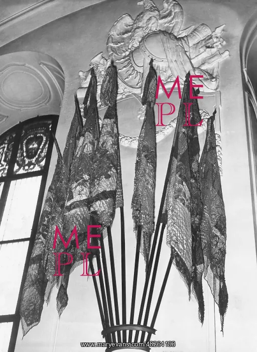 : Flags in the Garnisonkirche in Berlin, around 1930 : Flags in the Garnisonkirche in Berlin, around 1930