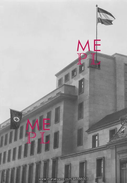 : Flags at the Reich Chancellery in Berlin, 1933 : Flags at the Reich Chancellery in Berlin, 1933