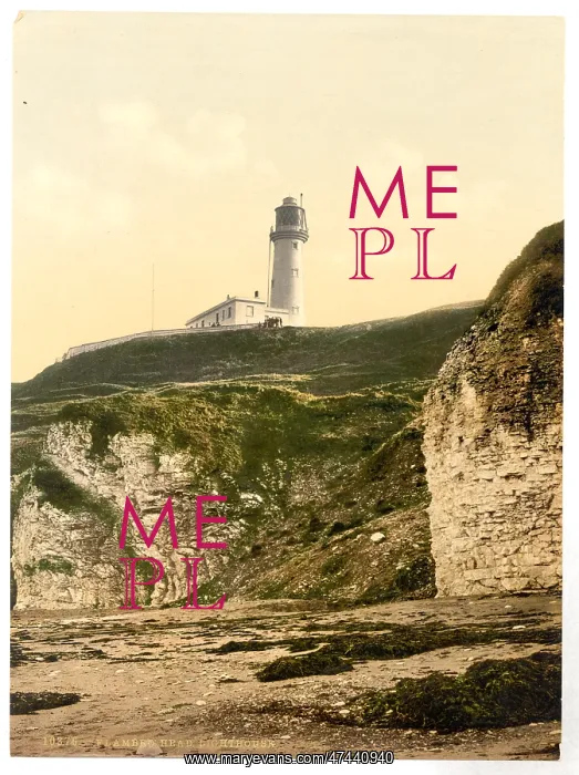 : Flamborough, lighthouse, Yorkshire, England : Flamborough, lighthouse, Yorkshire, England