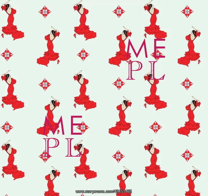  : Flamenco dancer pattern