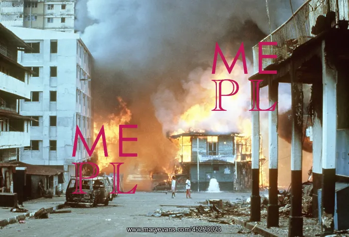 : Flames engulf buildings in Panama City during ? : Flames engulf buildings in Panama City during ?