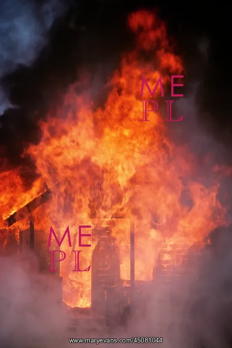  : Flames Engulfing a House on Fire