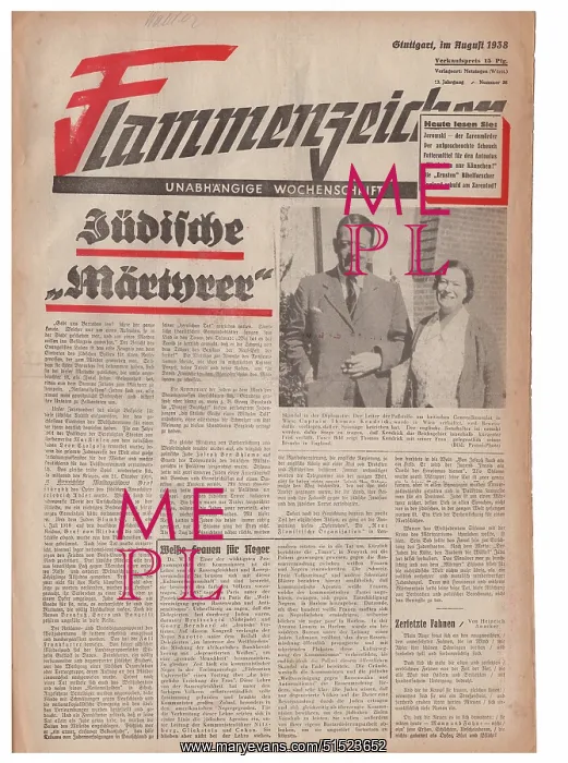 : Flammenzeichen - Volkisch newspaper : Flammenzeichen - Volkisch newspaper