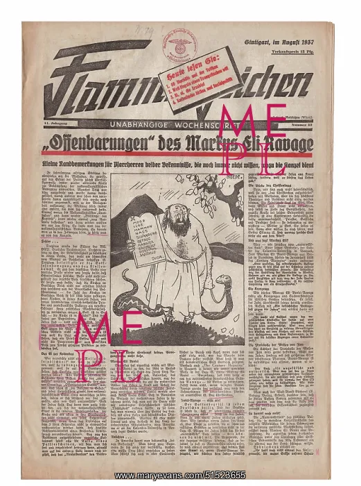 : Flammenzeichen - Volkisch newspaper : Flammenzeichen - Volkisch newspaper