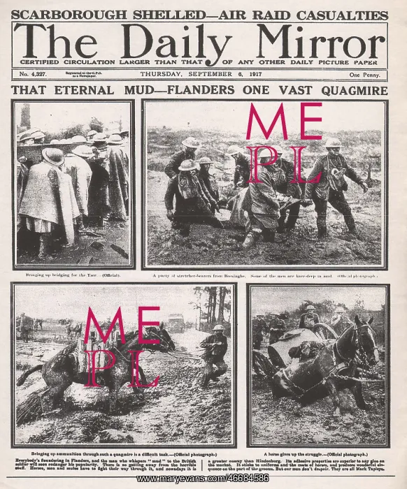 : Flanders mud, Western Front, WW1 : Flanders mud, Western Front, WW1